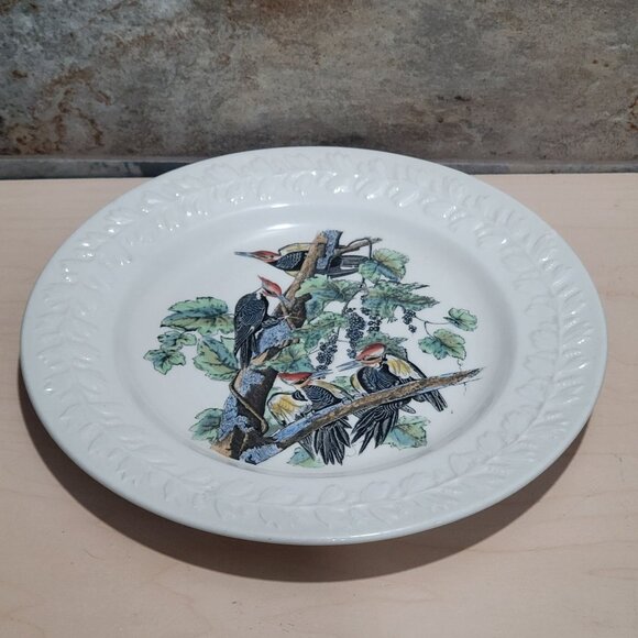 Vintage Adams England Audubon Birds of America Pileated Woodpecker Decorative Pl - Picture 4 of 11
